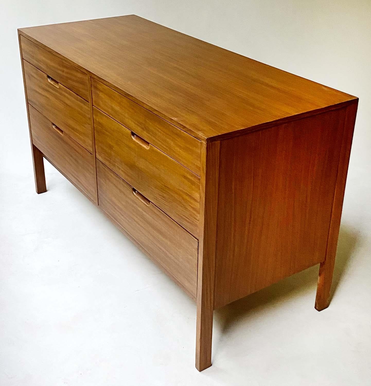 CHEST, 1970's with six short drawers, 123cm x 51cm x 71cm H. - Image 2 of 4