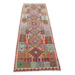 ANATOLIAN KILIM RUNNER, 291cm x 90cm.