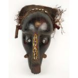 TRIBAL MASK, Ligbi tribe, Ivory Coast, approx. 37cm H.