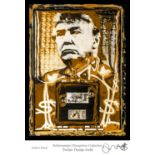 JIM WHEAT DOLLARS AND ART 'Twitter and Trump Gold', giclée fine art print, artist's proof, signed,
