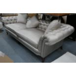 RALPH LAUREN HOME BROOK STREET TUFTED SOFA, in later upholstery, 290cm W.