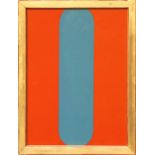 ELLSWORTH KELLY 'Red and Blue', original lithograph, printed by Maeght, 38 x 29cms, framed and