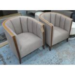 SOFA AND CHAIR COMPANY TUB CHAIRS, a pair, each 72cm W x 74cm H. (2)