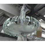 MANNER OF CRYSTAL ARTE CEILING PENDANT LAMP, 60cm drop approx.
