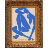 HENRI MATISSE 'Nu Blue III', original lithograph from the 1954 edition after Matisse's cut-outs,