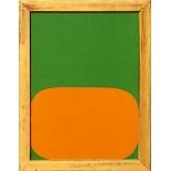 ELLSWORTH KELLY 'Orange and Green', original lithograph, printed by Maeght, 38 x 29cms, framed and