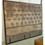 SAVOIR BEDS STATE BED HEADBOARD, 220cm W.