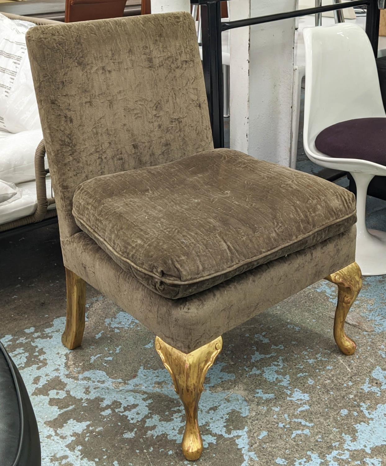 GEORGE SMITH SIDE CHAIR, 98cm H.