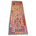 ANATOLIAN KILIM RUNNER, 241cm x 80cm.