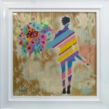 LHOUETTE (Contemporary Pop Maximalist) 'Forget Me Not', original graffiti art on wood with