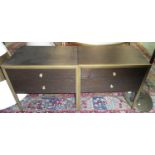 LIANG AND EIMIL RIVOLI BEDSIDE TABLES, a pair, 95cm x 40cm x 50cm (2)