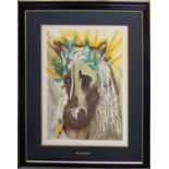 SALVADOR DALI 'Cheval de Printemps' lithograph, certificate verso, 56cm x 37cm, framed.