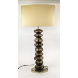 PORTA ROMANA ADAM TABLE LAMP, with shade, 90cm H.