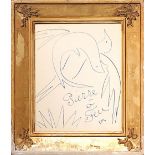 HENRI MATISSE 'Doves - Frontispiece', 1947, signed in the plate, 25cm x 20cm, framed and glazed. (