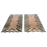 CONTEMPORARY TIGER DESIGN RUGS, a pair, 183cm x 122cm each (2)