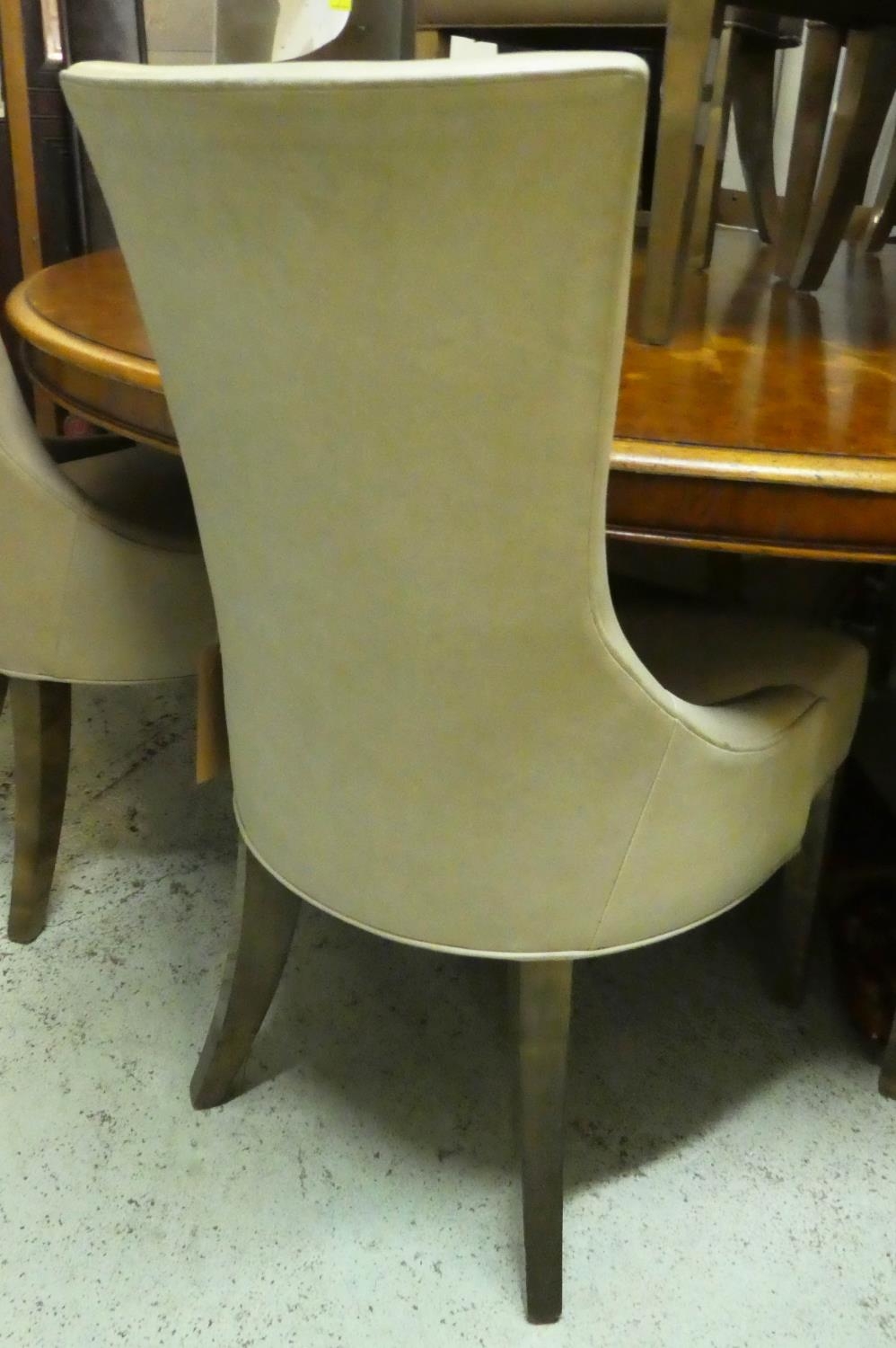 DAVIDSON AUSTIN DINING CHAIRS, a set of eight, 100cm H. (some sun bleached) - Image 4 of 5