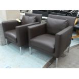 WALTER KNOLL JASON 391 ARMCHAIRS, a pair, 71cm. (2)