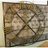 ARCHITECTURAL DECORATIVE CLOCK FACE, 190cm diam. (with faults)