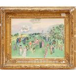 RAOUL DUFY 'Paddock à Deauville', pochoir, signed in the plate, 32 x 42cms, framed and glazed. (