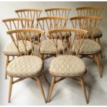 ERCOL SHALSTONE DINING CHAIRS, 80cm H, a set of eight. (8)