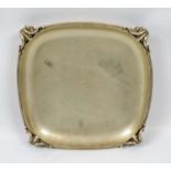 GERMAN SILVER TRAY, 47cm W, 830/1000, bears label Juwelier Schilling, Stuttgart.