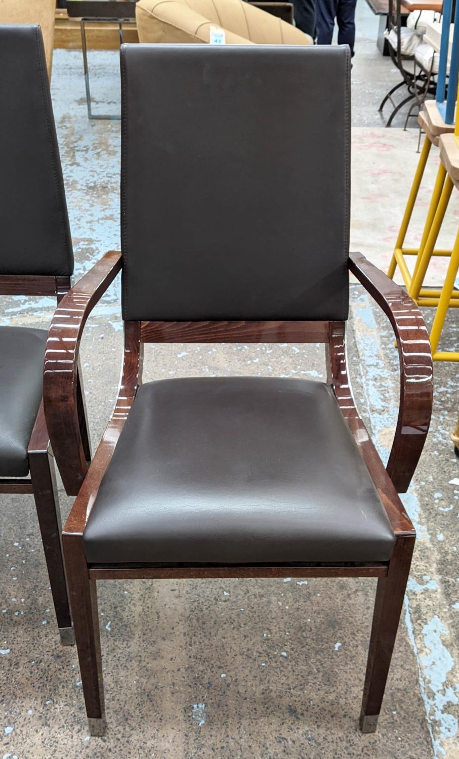 KESTERPORT DINING CHAIRS, a set of eight, 104cm H, including two carvers. (8) - Image 2 of 7