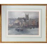 CHARLES HANNAFORD 'St Ives, Cornwall', watercolour, signed, 30 x 23cm, framed.