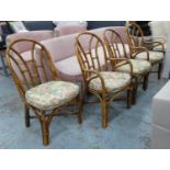 ANGEAVES CONSERVATORY CHAIRS, four, 54cm W, two carvers, two side chairs. (4)