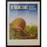 ROLLING STONES 1973 POSTER, for their concert in Auckland New Zealand at the Western Springs