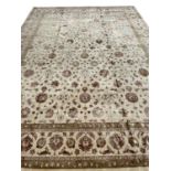 FINE PART SILK AGRA CARPET, 417cm x 300cm.