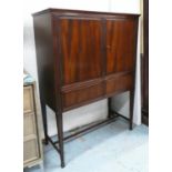 CABINET ON STAND, vintage, mid century, 93cm x 40cm x 126cm.