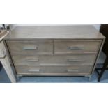 CHEST OF DRAWERS, 122cm x 46cm x 79cm, contemporary, two short drawers above two long.