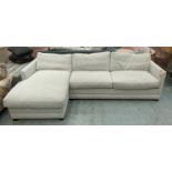 SOFA.COM ASSLA MODULAR SOFA, 280cm x 160cm x 90cm, grey fabric finish. (good)