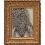 HENRI MATISSE 'Femme', heliogravure, suite Pierre a Feu, 1947, 20cm x 15cm, framed and glazed.