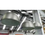 CEILING PENDANT LIGHTS, a set of three, 173cm Drop, Industrial style. (3)