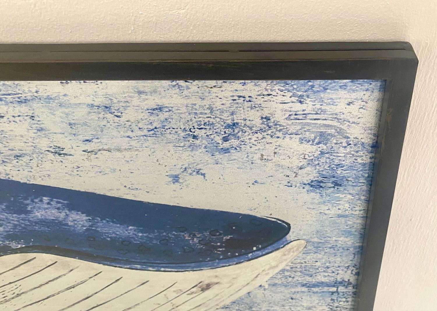 CONTEMPORARY SCHOOL 'Study of a Whale', 120cm x 44cm, framed. - Image 2 of 3