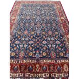 FINE PERSIAN VERAMIN CARPET. 320cm x 212cm. Flower and bird design