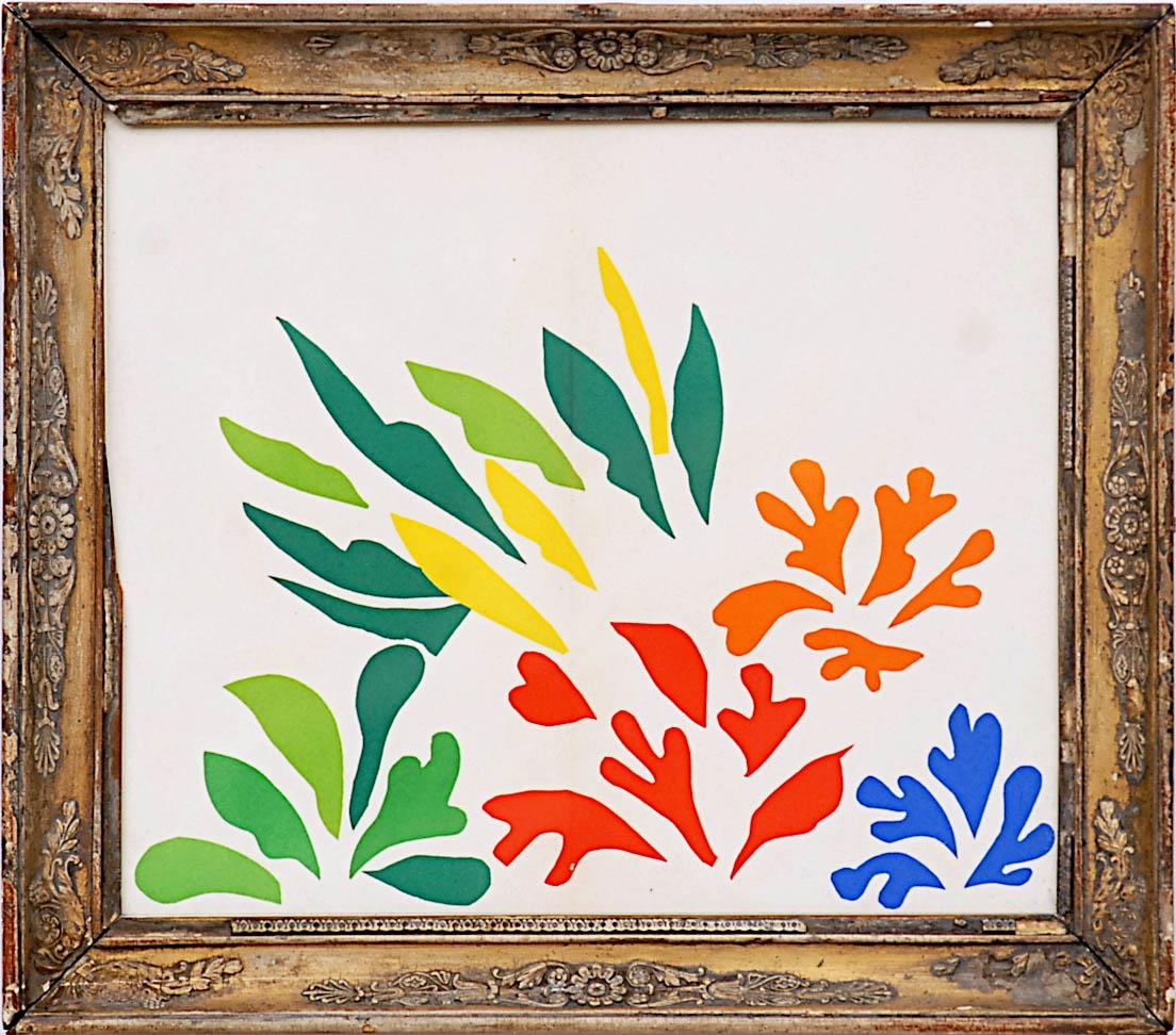 HENRI MATISSE 'Acanthes', original lithograph from the 1954 edition after Matisse's cut-outs, 28cm x