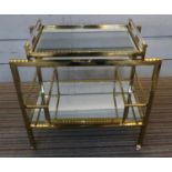 DRINKS TROLLEY, 72cm x 47cm x 75cm 1970s Italian style.