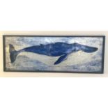 CONTEMPORARY SCHOOL 'Study of a Whale', 120cm x 44cm, framed.