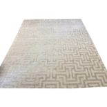 CONTEMPORARY ART DECO DESIGN SILK CARPET, 300cm x 250cm