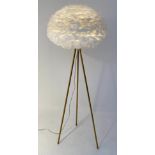 FEATHER CLOUD FLOOR LAMP, 169cm x 60cm.