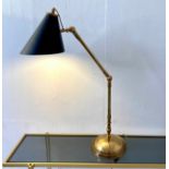 DESK LAMP, 1950s Italian style design, 76cm H.