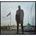 DANIEL CRAIG ON THE ROOFTOP OF THE CABINET OF WAR ROOMS, during the shooting of 'Skyfall', 85cm x