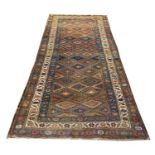 ANTIQUE TRIBAL KELLEH, 245cm x 126cm.