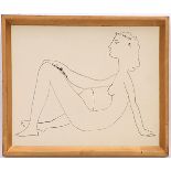 PABLO PICASSO 'Seated woman', lithograph, printed by Young & Klein, Cincinnati suite, 21cm x 27cm,