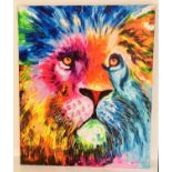 CONTEMPORARY SCHOOL, The Lion, 120cm x 100cm, on canvas