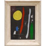 JOAN MIRO 'Abstract', 1967, lithograph, printed by Maeght, 38 x 28cms, framed and glazed.