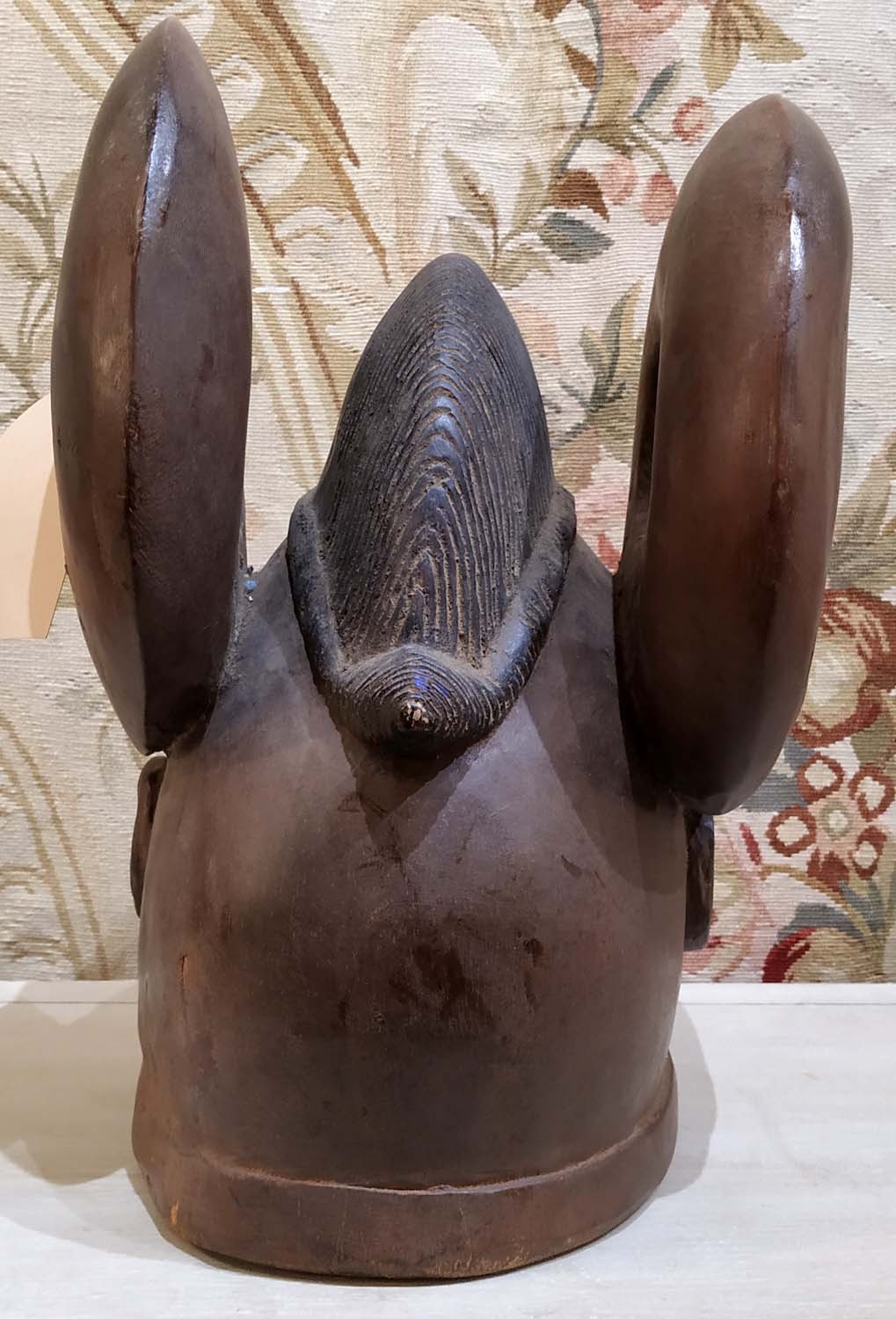 YORUBA GELEDE MASK, Nigeria, carved wood, 38cm H x 27cm. - Bild 7 aus 8