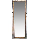 WALL MIRROR, 152cm x 50cm, gilt frame.